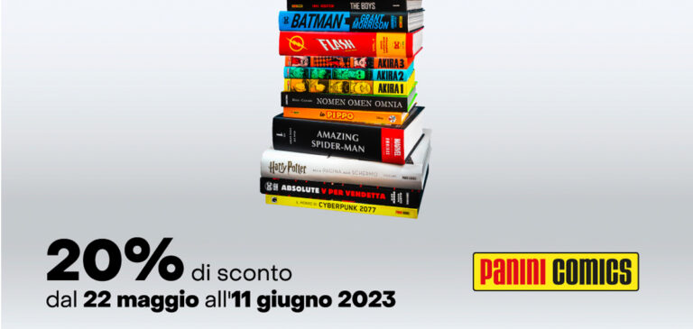 PANINI COMICS: dal 22 maggio all’11 giugno un’imperdibile promozione con il catalogo scontato del 20%