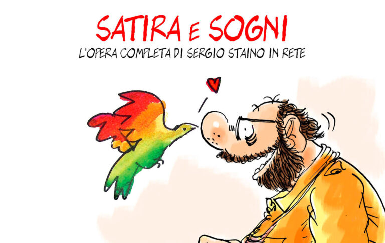 SATIRA E SOGNI, L’OPERA COMPLETA DI SERGIO STAINO IN RETE